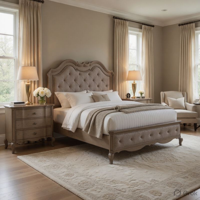 Queen Size Bedroom Set, Brown Finish, Storage Bed with Drawers, 3-Piece Set with Bed and Two Nightstands image number 1