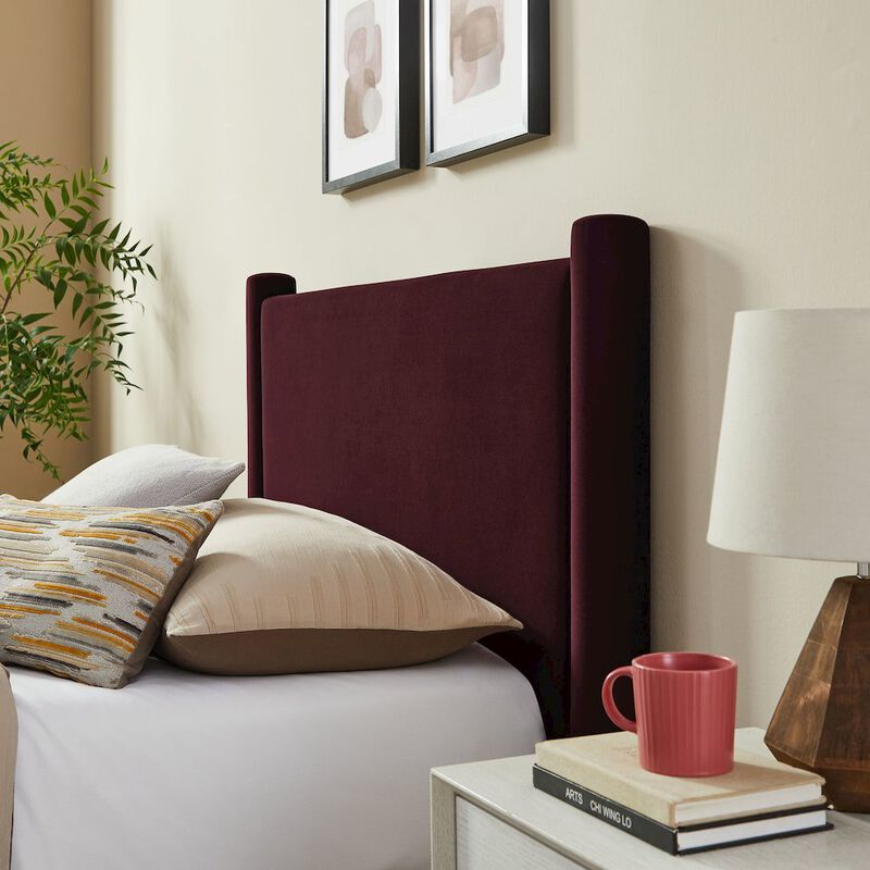 Modway Rael Performance Velvet Twin Platform Bed image number 8