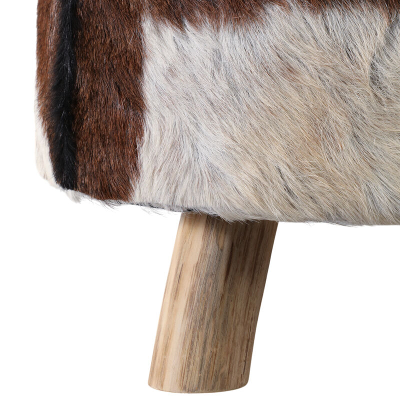 26x16 Cowhide Ottoman, Multi image number 4