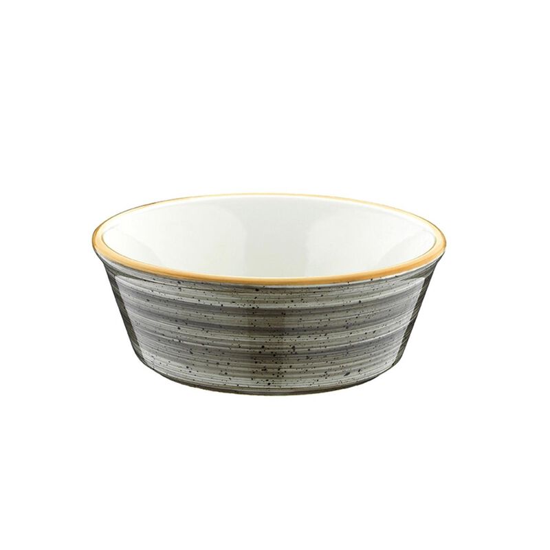Space dia.4.75" h:1.75" 10 oz. Round Grey Porcelain Bowl (Set of 4)