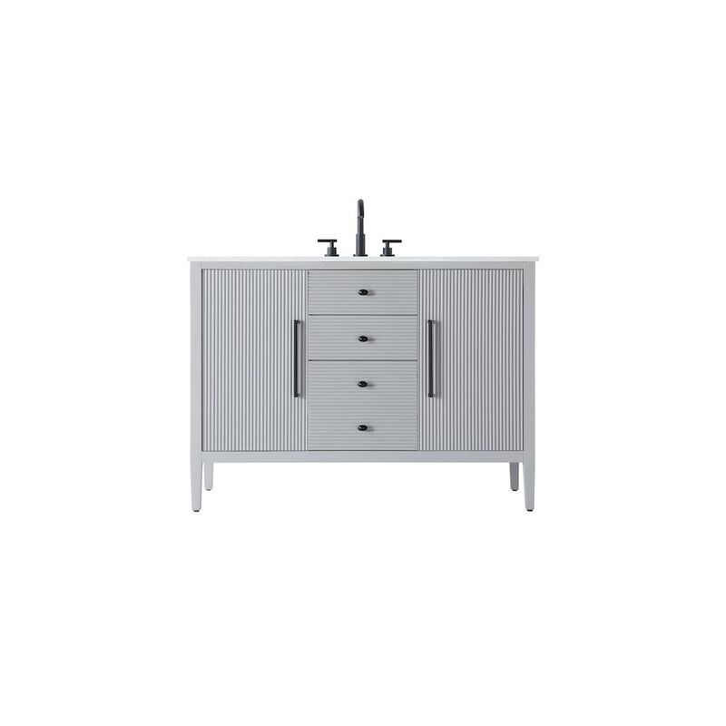 Elegant Kitchen and Bath 48 inch Single Bathroom Vanity in Grey