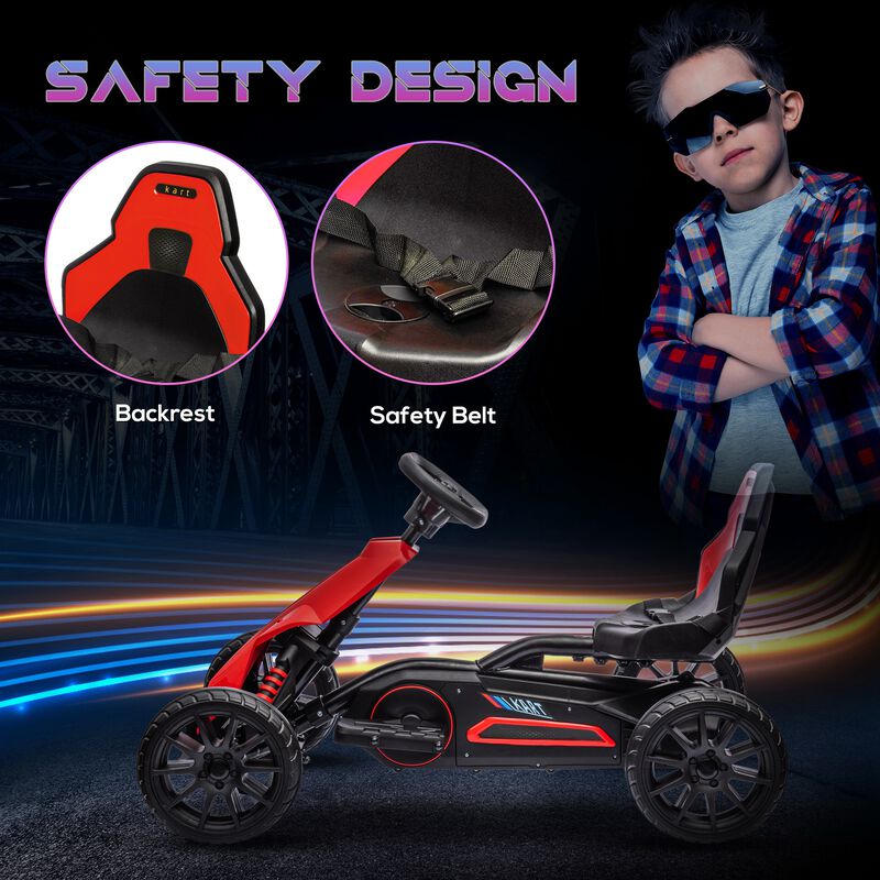 BreeBe 12V Electric Go Kart for Kids w/ Adjustable Speed image number 5