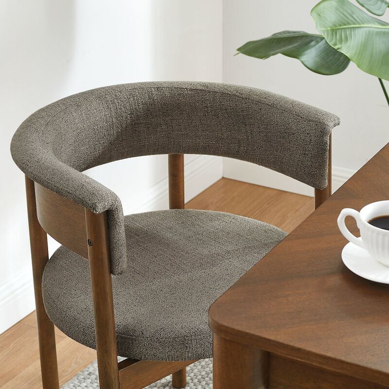 Clea Curved Upholstered Dining Chairs Set Of 2 image number 9