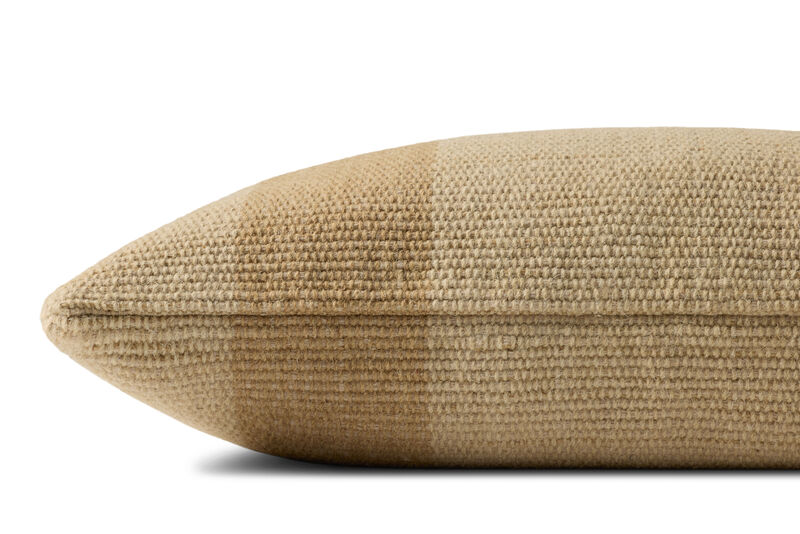 Mistwood PLF002 16'' x 26'' Beige Polyester Pillow by Leanne Ford x Loloi image number 1
