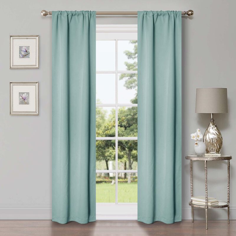Blackout Curtain Set of 2, Solid Window Drapes for Bedroom and Living Room image number 2