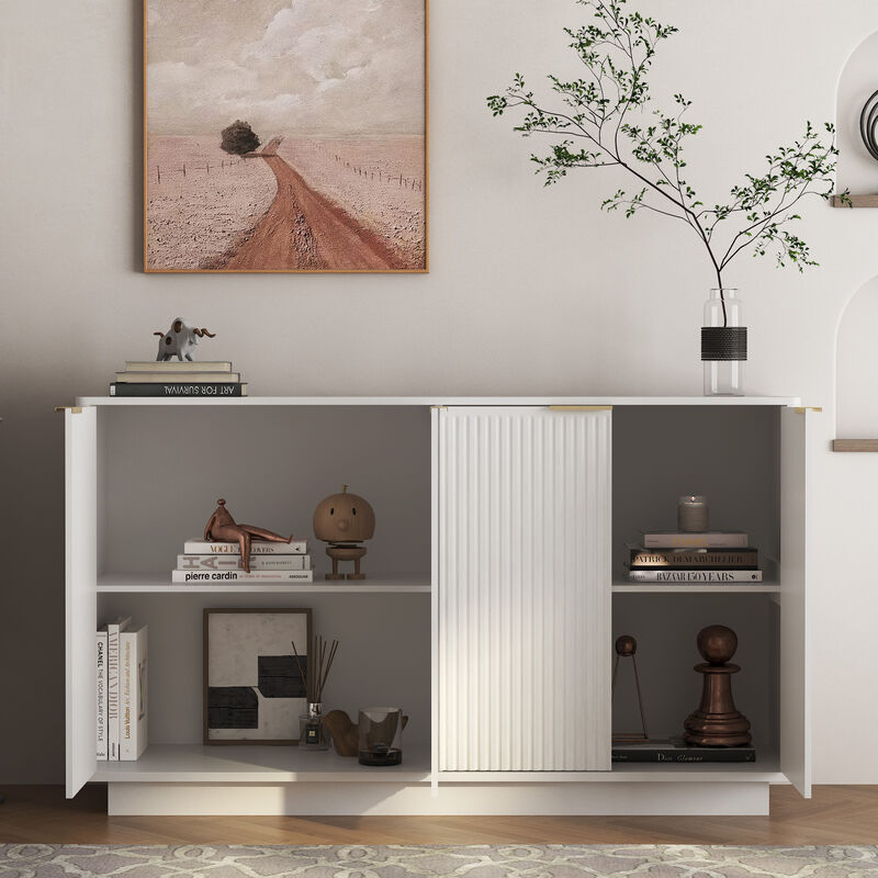 Kikcom Modern Sideboard Buffet Cabinet image number 2