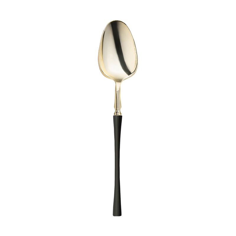 Gold with Black Handle Moderno Plastic Dinner Spoons (240 Spoons) image number 0