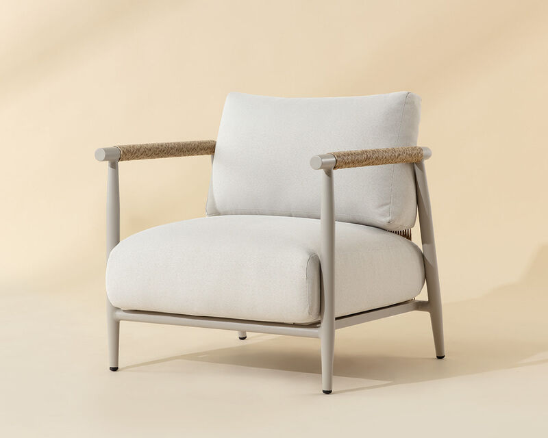 Muros Greige Lounge Chair image number 0