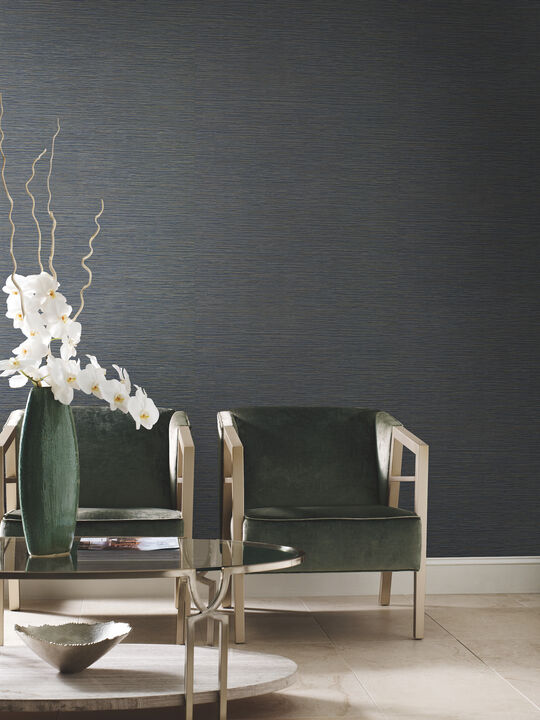 Ramie Weave Grey Wallpaper (Set of 2)