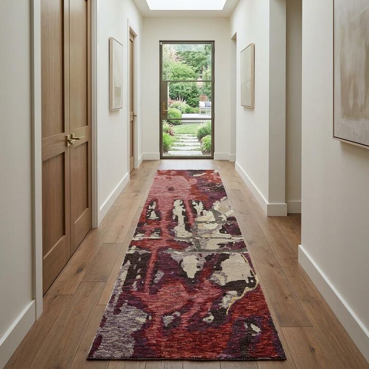 HomeRoots Abstract Runner Rug