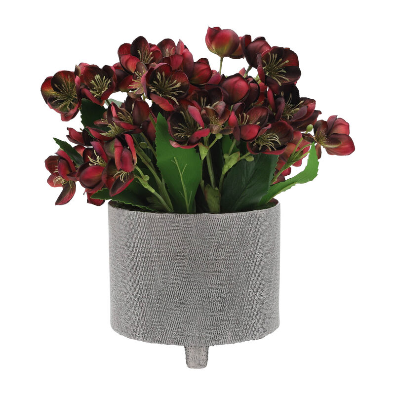 Footed Scratched Planters (Set of 2)