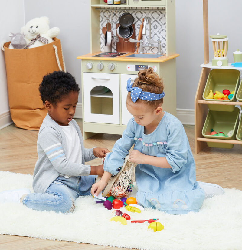 Teamson Kids Little Chef Frankfurt 21-pc. Wooden Play Kitchen Produce Bag Set