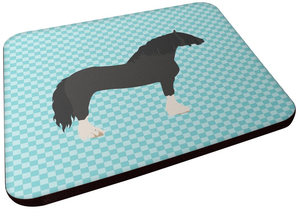 Caroline's Treasures Pomeranian Rogener Goose Blue Check Decorative coasters, 3.5, Multicolor