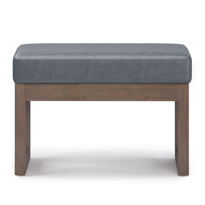 Milltown 26 in Wide Rectangle Footstool Small Ottoman Bench