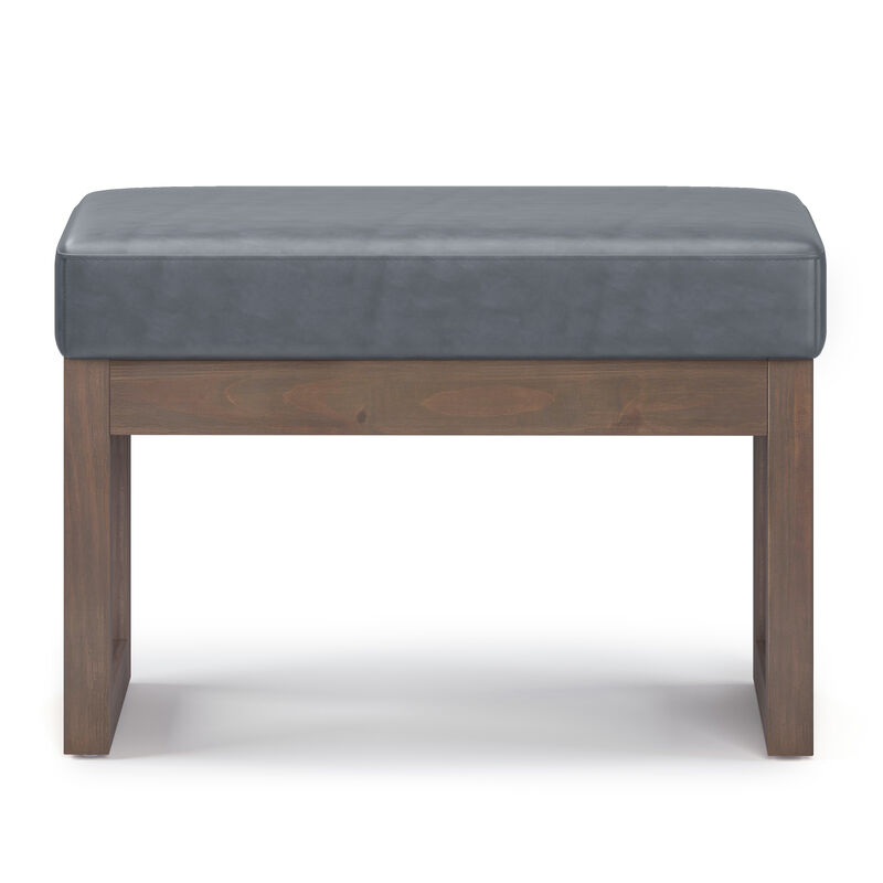 Milltown 26 in Wide Rectangle Footstool Small Ottoman Bench