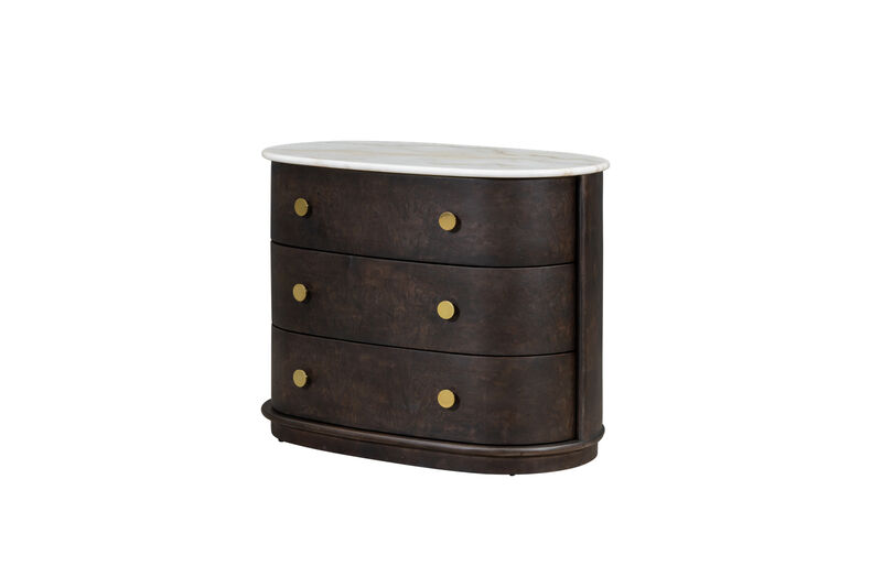 Greer Three Drawer Nightstand