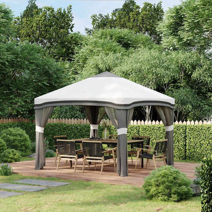 Hivvago Pop-Up 10' x 10' Party Tent with Sand Bags