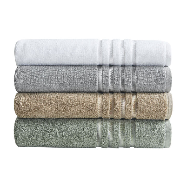 Gracie Mills Elowen 6-Piece Eco-Revive Antimicrobial Bath Towel Set