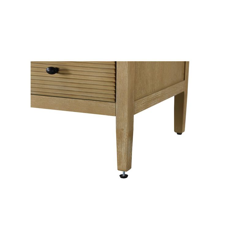 Elegant Kitchen and Bath 60 inch Single Bathroom Vanity in Linen Oak