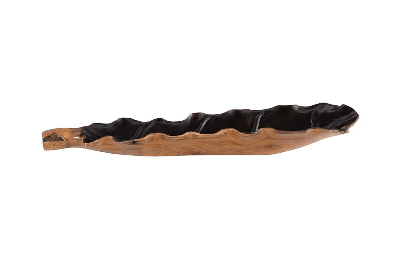Leaf Bowl Natural and Black