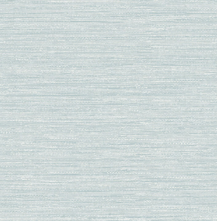 Sheehan Light Blue Faux Grasscloth Wallpaper