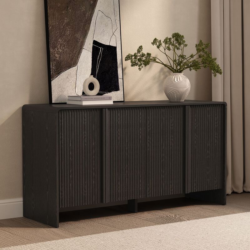 Novara Black Sideboard image number 1