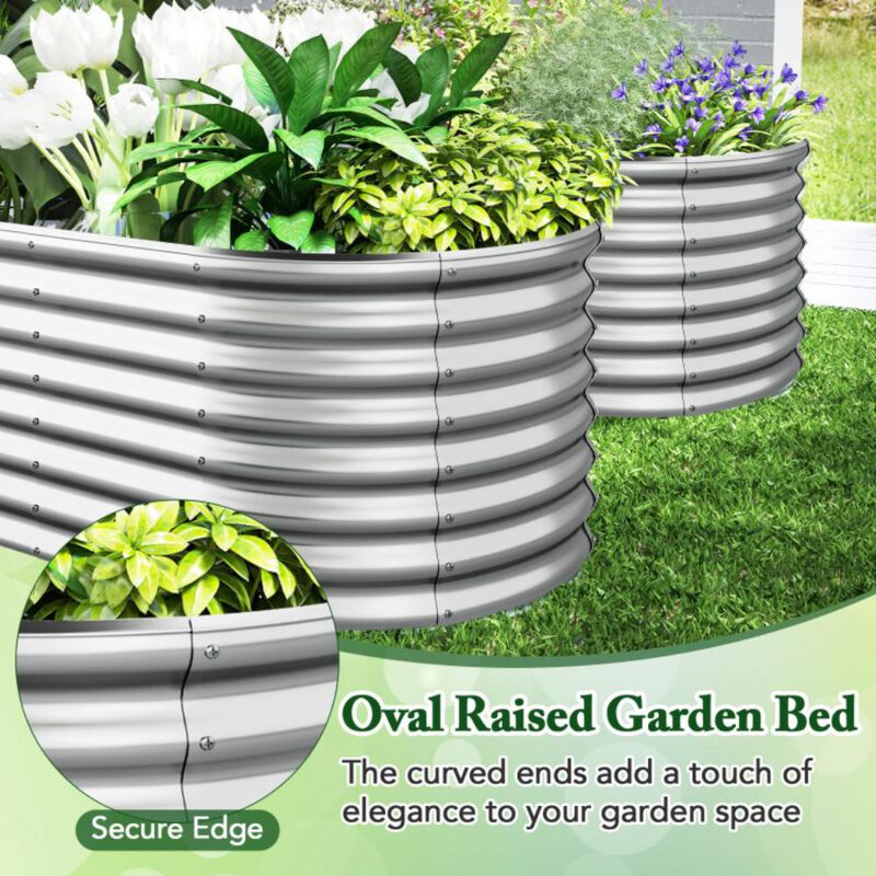 Hivvago Raised Garden Bed with Open Base for Growing Vegetables