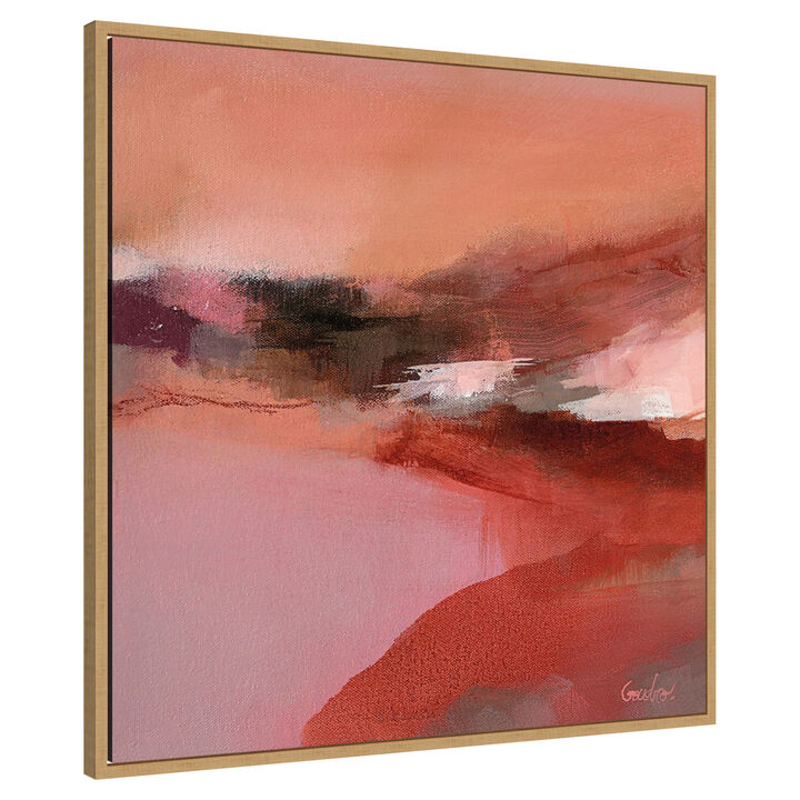 Un Air dete by Marie-pierre Goudreault Framed Canvas Wall Art
