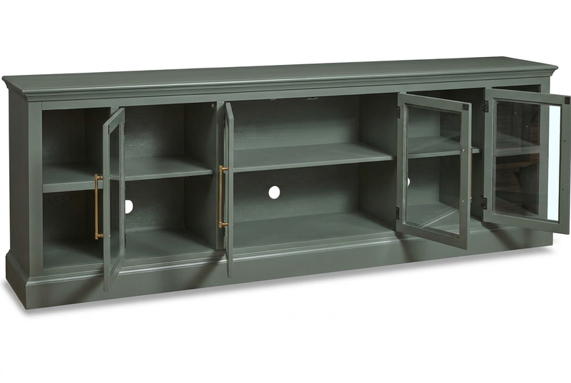 Byron 98" Console with 4 Doors in Green image number 2