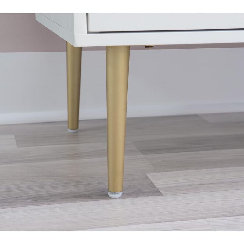 Linon Gloria Two Drawer Nightstand image number 2