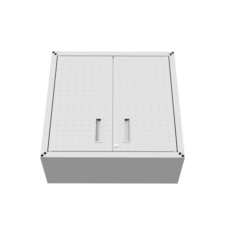 Fortress White Floating Garage Cabinet