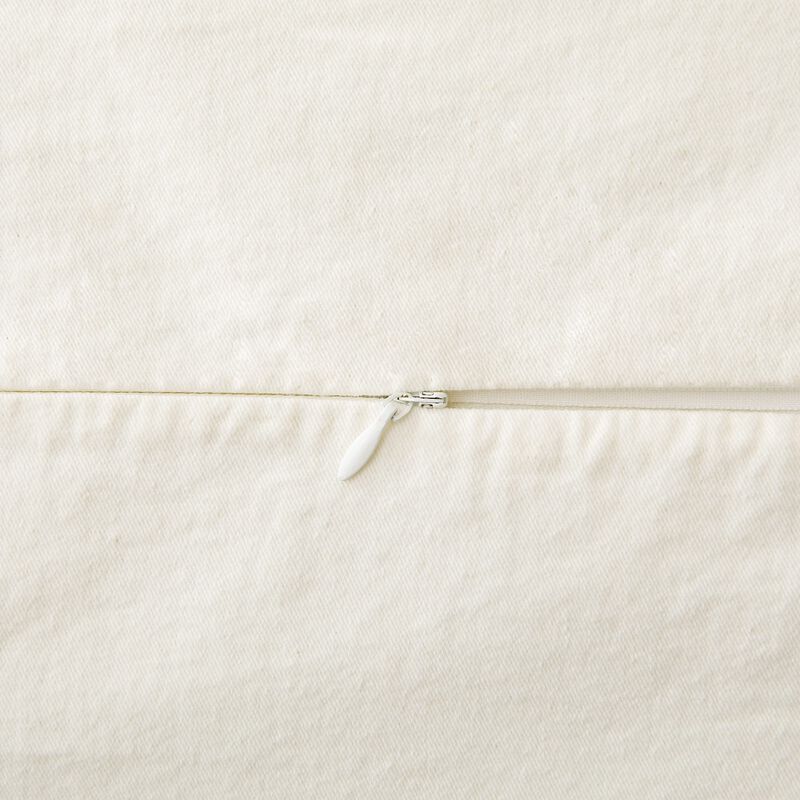 Stonewashed Natural Cotton Canvas King Duvet Cover Set image number 3
