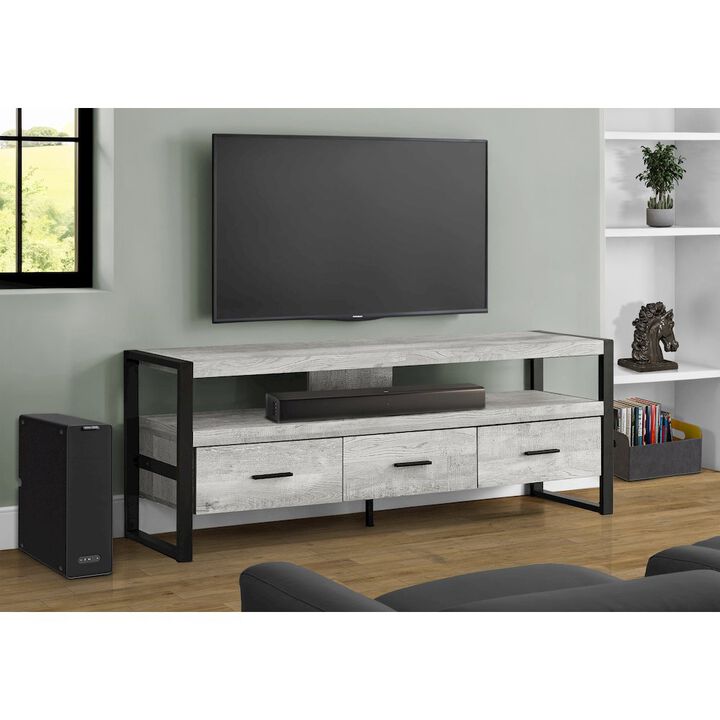 Tv Stand, 60 Inch, Console, Media Entertainment Center, Storage Drawers