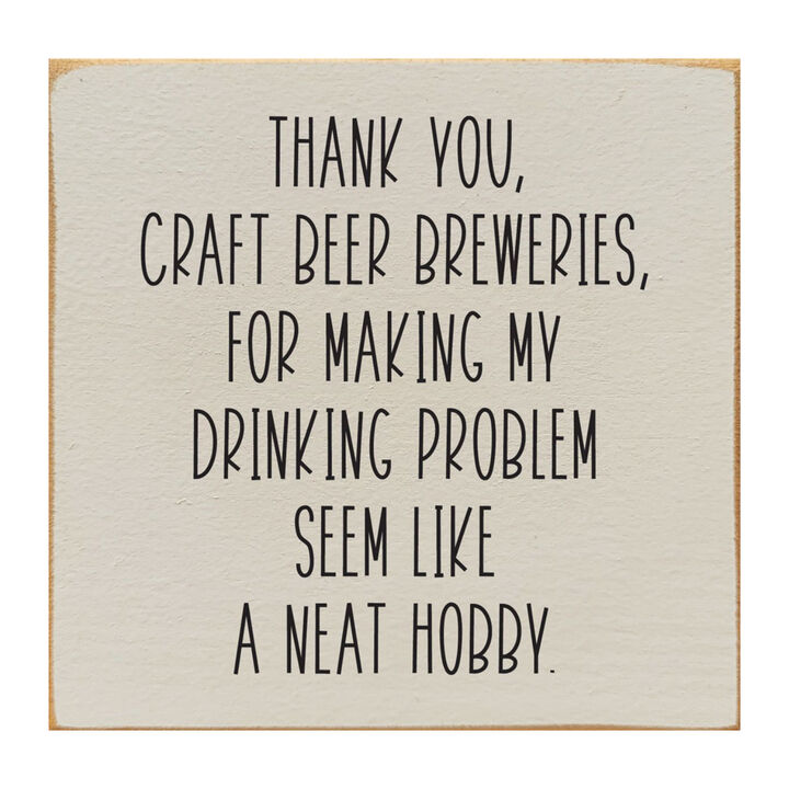 Funny Craft Beer Quote Wooden Sign Bar Pub Man Cave Wall Decor