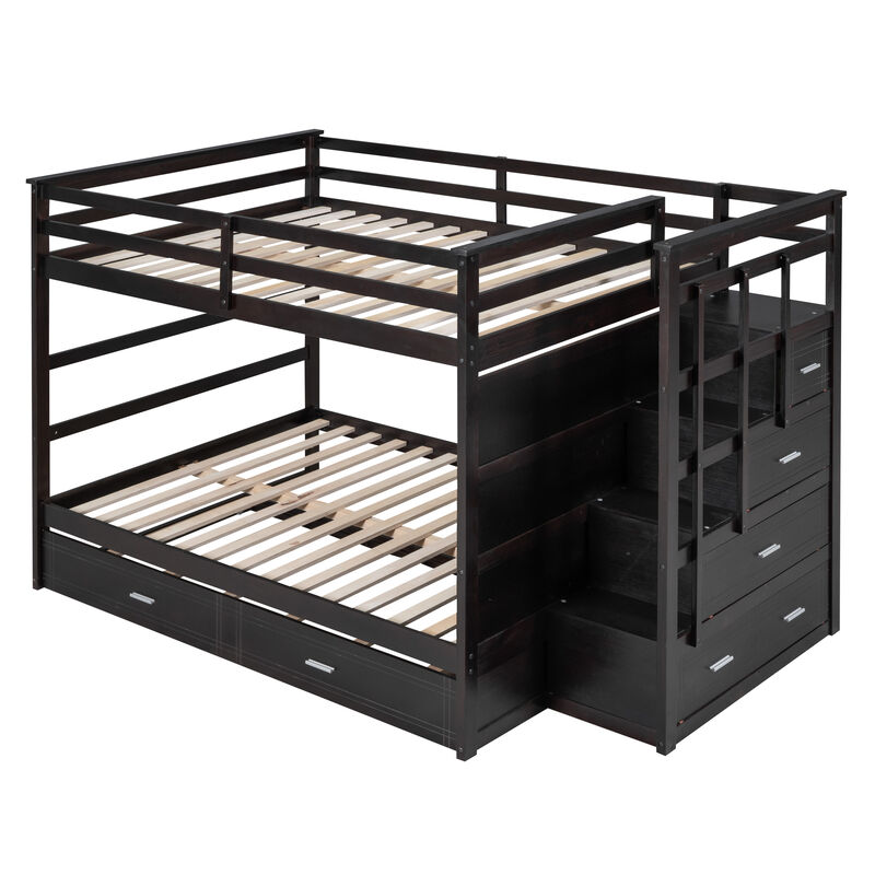 Merax Full Bunk Bed with Twin Size Trundle