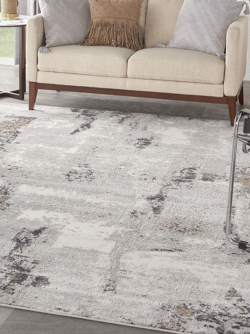 Elation ETN06 Gray/Ivory 7'10" x 9'10" Rug