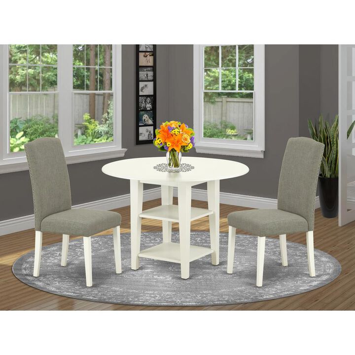 Dining Room Set Linen White