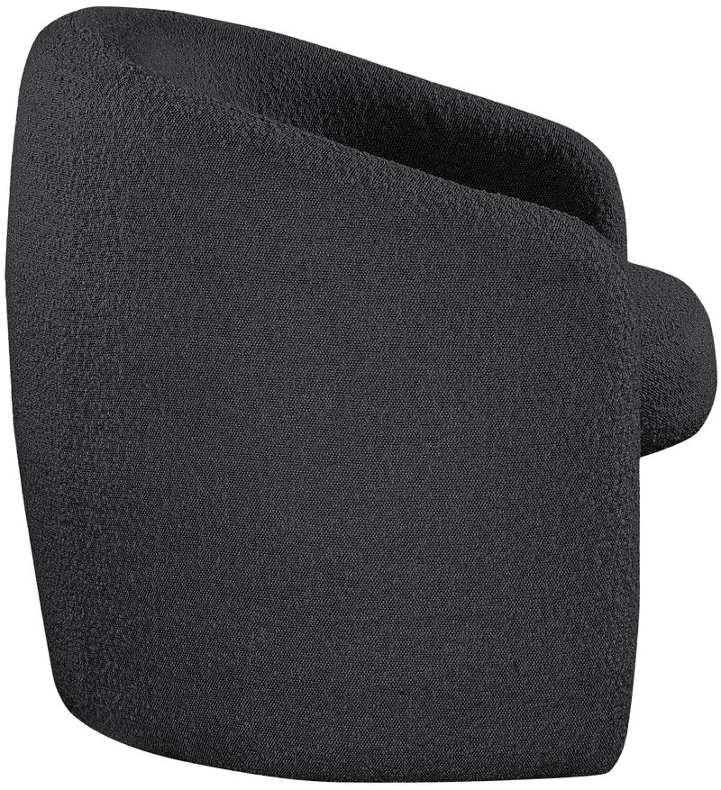 Meridian Furniture Acadia Black Boucle Fabric Accent Chair image number 4