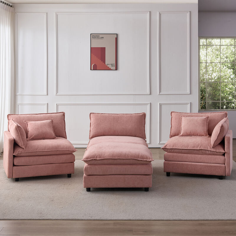 Vulwab 105" Modular Sectional Couch image number 7