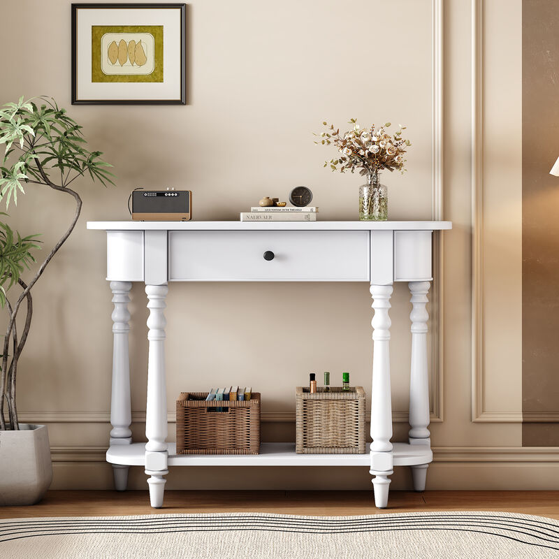 Merax Retro Entryway Console Table