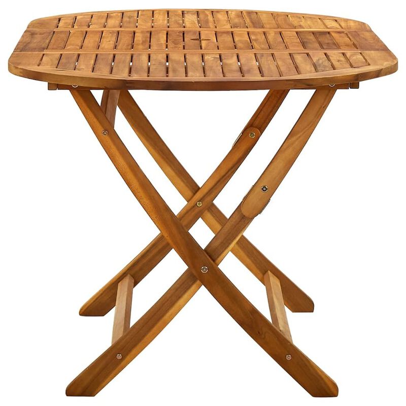 Garden Table Teak Solid Acacia wood Medium Foldable