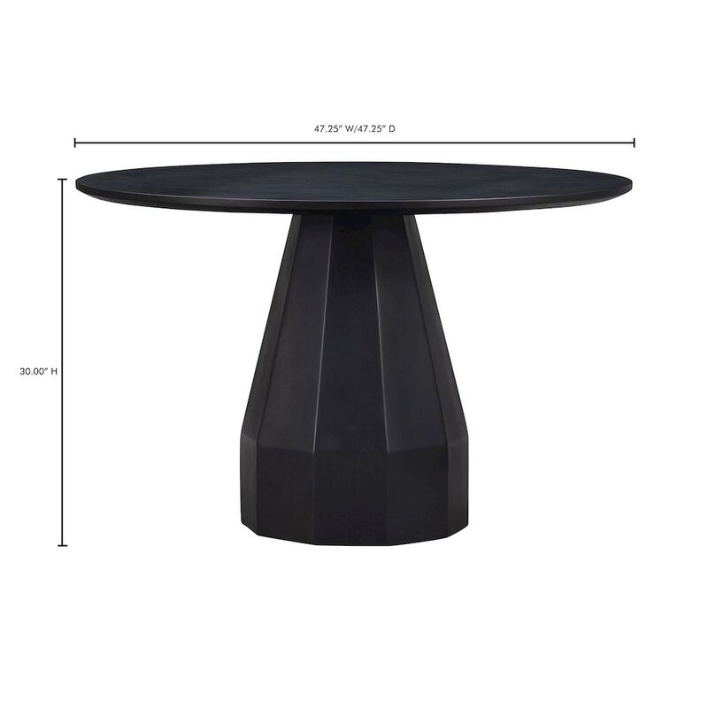 Moe's Home Collection Templo Outdoor Dining Table Black