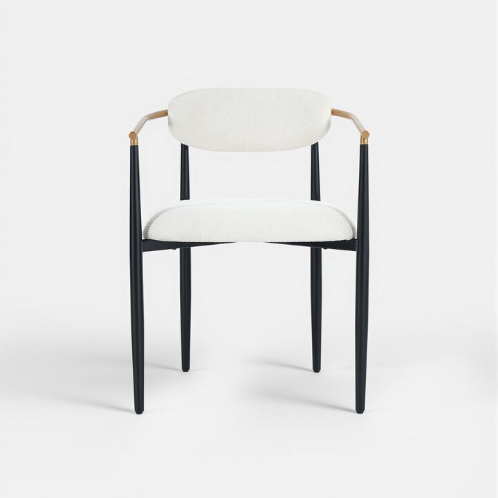 COLAMY MATRIX 19.5'' Upholstered Dining Chairs with Arms