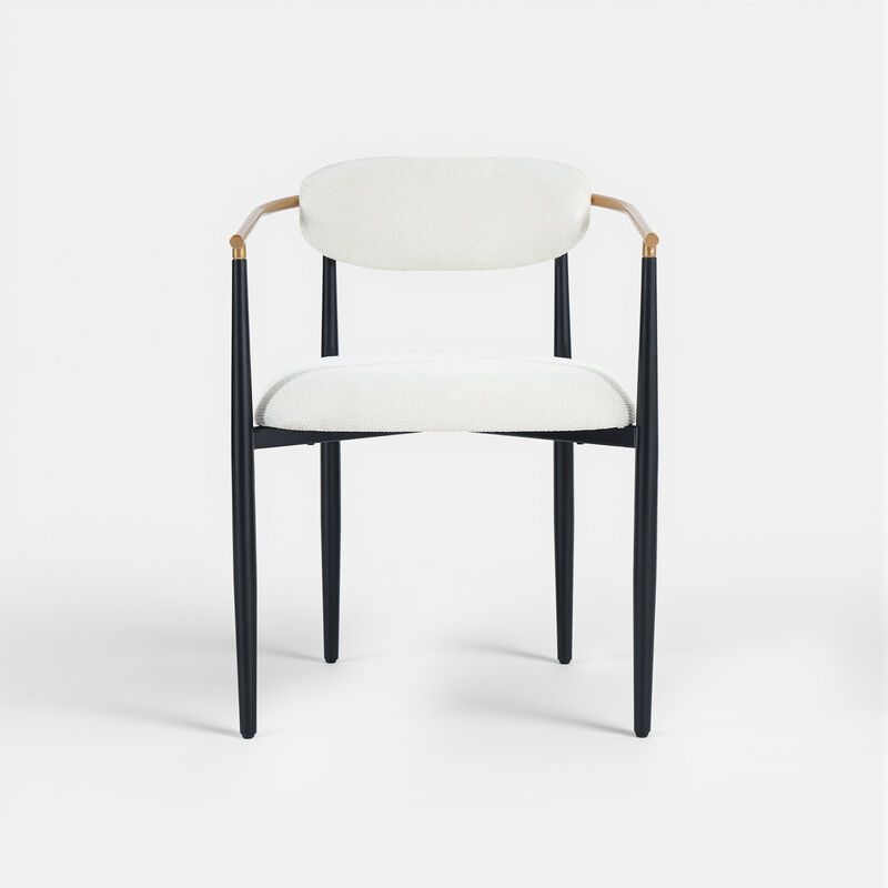 COLAMY MATRIX 19.5'' Upholstered Dining Chairs with Arms image number 0
