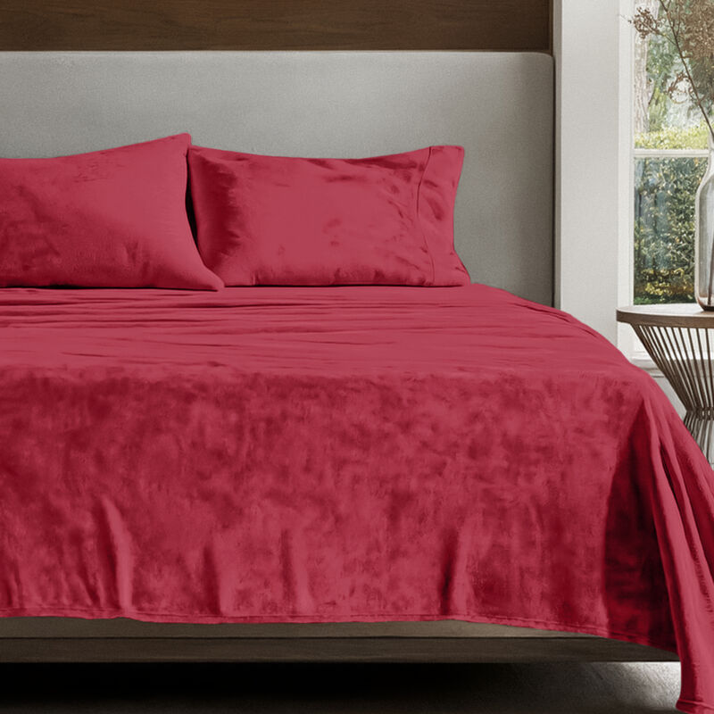 Velvety Soft Microplush Fleece Sheet Set image number 2