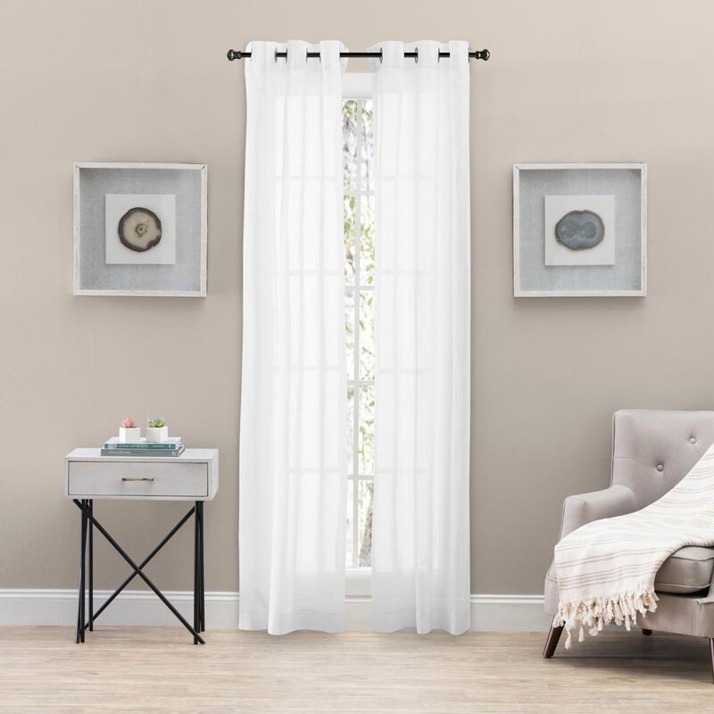 Ellis Curtain Serenity Grommet Top Grommet Top Pairs - 80x84, White