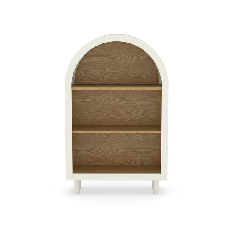 Lusog Arched Small Bookcase Storage Cabinet image number 0