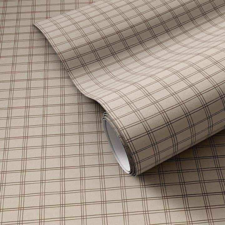 Hand Checks Wallpaper by Getty Images - Hand Checks Taupe II