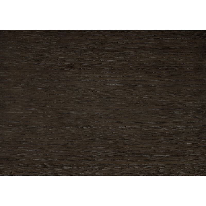 Acy Tall Dresser Chest, 5 Drawer Bar Handles, Brownish Gray Black Wood - Benzara