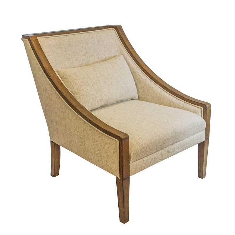 American Furniture Classics Os Home Occasional Side Accent Chair Desert Ivory
